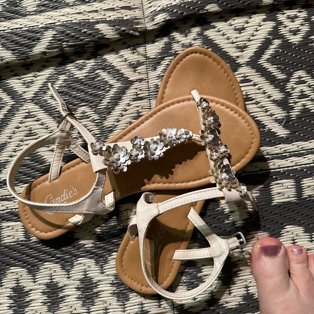 Well worn candys sandals Well loved Open Toes